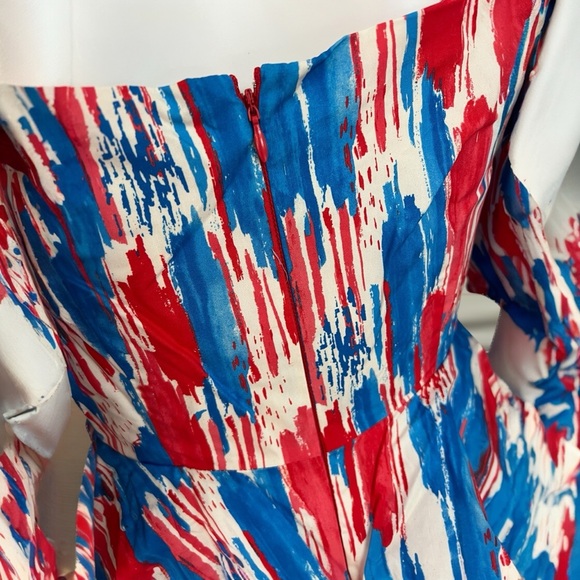 PEACH LOVE CALIFORNIA Puff sleeve layered dress S M L - Picture 8 of 8